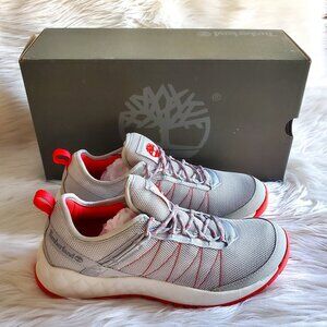 Timberland Women's Light Gray Mesh Solar Wave Low Top Lace Up Sneakers SZ 8